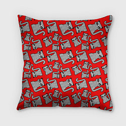 Подушка квадратная Сворливый Кот, цвет: 3D-принт