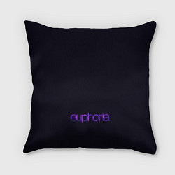 Подушка квадратная Logo Euphoria, цвет: 3D-принт