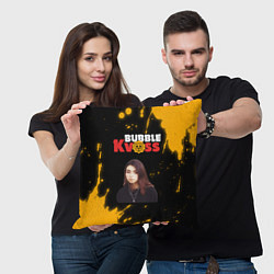 Подушка квадратная BUBBLE KVASS - ДОРА Брызги, цвет: 3D-принт — фото 2