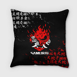 Подушка квадратная CYBERPUNK SAMURAI: JAPAN STYLE, цвет: 3D-принт