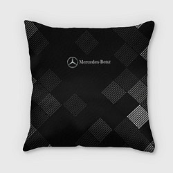 Подушка квадратная Mercedes-Benz - В клетку