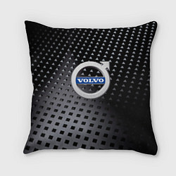 Подушка квадратная Volvo сталь, цвет: 3D-принт