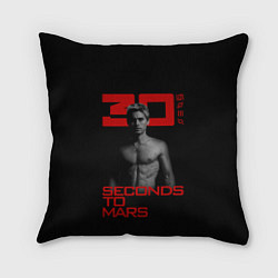 Подушка квадратная 30 Seconds to Mars Jared Leto, цвет: 3D-принт