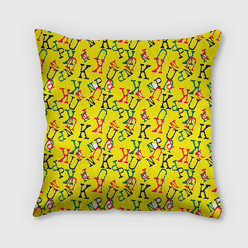 Подушка квадратная PUNK - PUNK - PUNK / 3D-принт – фото 2