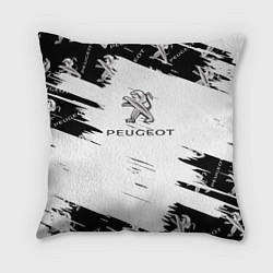 Подушка квадратная Peugeot Auto Бренд, цвет: 3D-принт