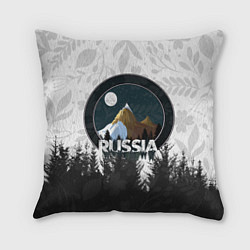 Подушка квадратная Russian Тайга, цвет: 3D-принт