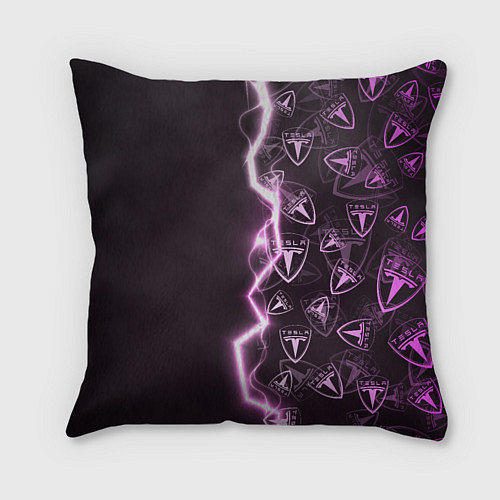 Подушка квадратная TESLA HALF PATTERN / 3D-принт – фото 2