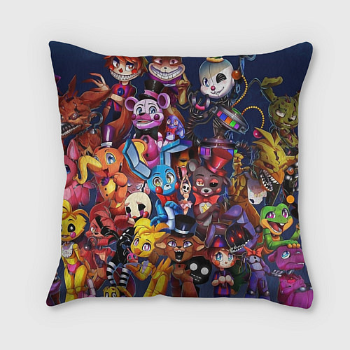 Подушка квадратная Cute Fnaf Pattern / 3D-принт – фото 2