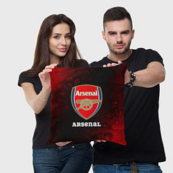 Подушка квадратная АРСЕНАЛ Arsenal Разводы, цвет: 3D-принт — фото 2