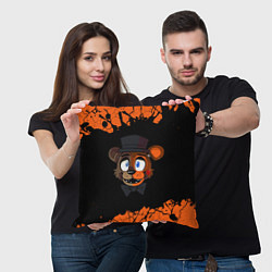 Подушка квадратная FNAF - ФРЕДДИ Краска, цвет: 3D-принт — фото 2