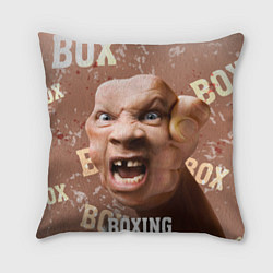 Подушка квадратная Boxing - телесный, цвет: 3D-принт