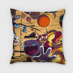 Подушка квадратная Взрыв Вернера Вермана Cuphead, цвет: 3D-принт