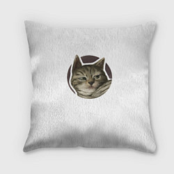 Подушка квадратная Кот презрения, цвет: 3D-принт