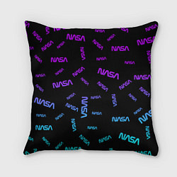 Подушка квадратная NASA NEON PATTERN, цвет: 3D-принт