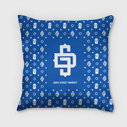 Подушка квадратная Узор Blue Dope Street Market