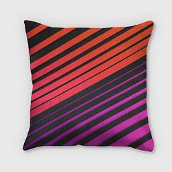 Подушка квадратная Линии градиентGradient Polygon Lines, цвет: 3D-принт