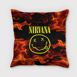 Подушка квадратная NIRVANA огонь, цвет: 3D-принт