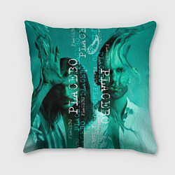 Подушка квадратная Placebo - turquoise, цвет: 3D-принт