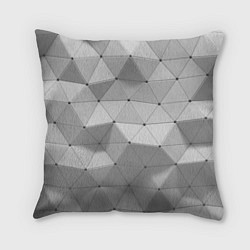 Подушка квадратная Объемные Треугольники 3d, цвет: 3D-принт