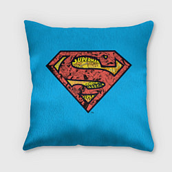 Подушка квадратная Комикс Супермен, цвет: 3D-принт