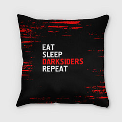 Подушка квадратная Eat Sleep Darksiders Repeat Краска