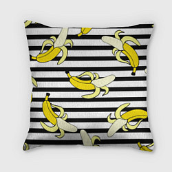 Подушка квадратная Banana pattern Summer, цвет: 3D-принт