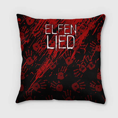 Подушка квадратная Elfen Lied 3D / 3D-принт – фото 2