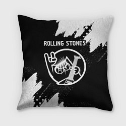 Подушка квадратная Rolling Stones - КОТ - Краска