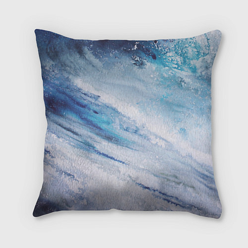 Подушка квадратная Противостояние волне / 3D-принт – фото 2
