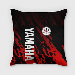 Подушка квадратная Yamaha - Красные пятна, цвет: 3D-принт