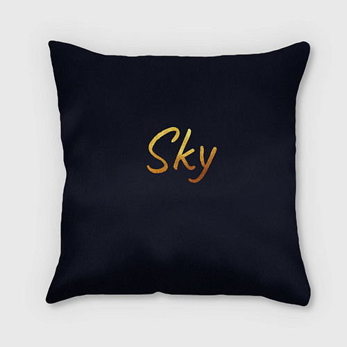 Подушка квадратная Sky Кошачья Маска / 3D-принт – фото 2