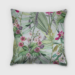 Подушка квадратная Цветы Солнечная Коса, цвет: 3D-принт