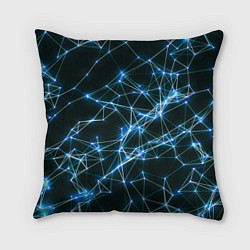 Подушка квадратная Нейронная сеть - фон, цвет: 3D-принт