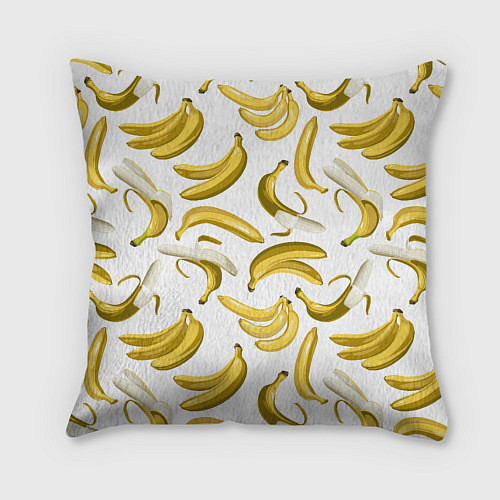 Подушка квадратная Кругом бананы / 3D-принт – фото 2