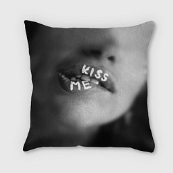Подушка квадратная Kiss- me, цвет: 3D-принт