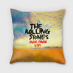 Подушка квадратная Hyde Park Live - The Rolling Stones