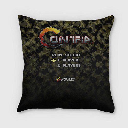 Подушка квадратная Contra gamer / 3D-принт – фото 2