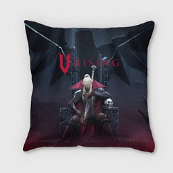 Подушка квадратная Вампир на троне V Rising, цвет: 3D-принт