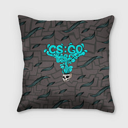 Подушка квадратная CS GO СКИН USP, цвет: 3D-принт