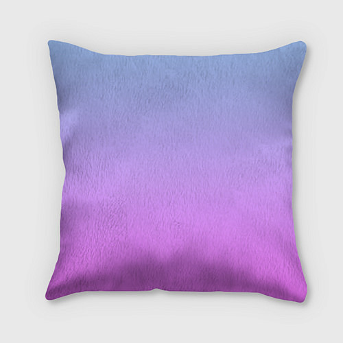 Подушка квадратная Голубо-розовый градиент / 3D-принт – фото 2