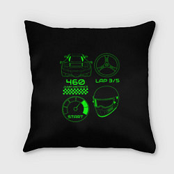 Подушка квадратная RACING DRIVER ACCESSORIES, цвет: 3D-принт