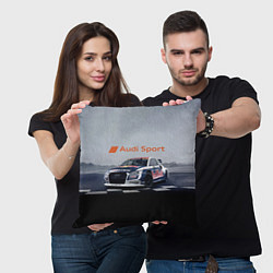 Подушка квадратная Ауди Спорт Гоночная команда Audi sport Racing team, цвет: 3D-принт — фото 2