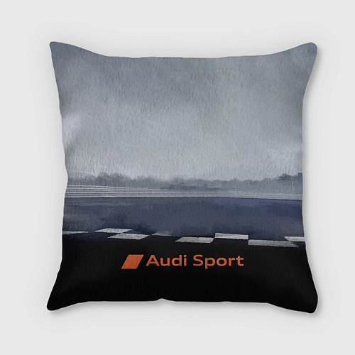 Подушка квадратная Ауди Спорт Гоночная команда Audi sport Racing team / 3D-принт – фото 2