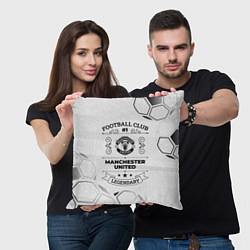 Подушка квадратная Manchester United Football Club Number 1 Legendary, цвет: 3D-принт — фото 2