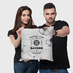 Подушка квадратная Bayern Football Club Number 1 Legendary, цвет: 3D-принт — фото 2