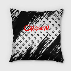 Подушка квадратная Chaoseum Pattern Logo