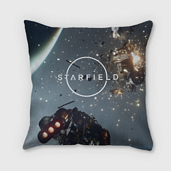 Подушка квадратная Космический бой в Starfield, цвет: 3D-принт