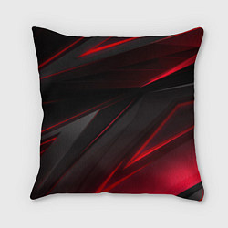 Подушка квадратная Красно-черный фон, цвет: 3D-принт