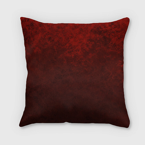 Подушка квадратная Мраморный красно-черный градиент / 3D-принт – фото 2