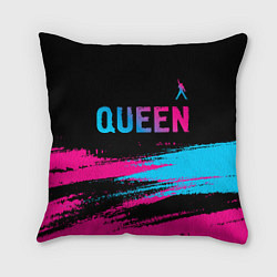 Подушка квадратная Queen Neon Gradient, цвет: 3D-принт